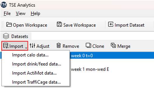 Figure: Datasets Import